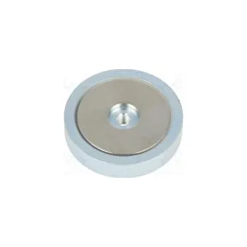 Dekorativní magnet Magnet konstantní neodymový H 8mm 500N Ø 40mm Mat.těl ocel