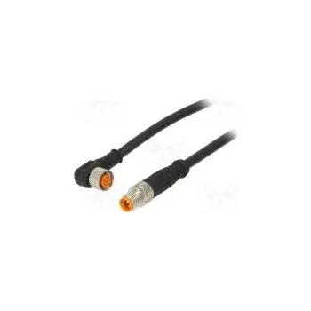 Připojovací kabel M8 PIN 4 0,6m zástrčka 50VAC 4A -25÷80°C