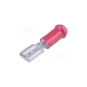 Elektrický konektor Faston plochý 4,8mm 0,5mm zásuvka 0,3÷1,5mm2 krimpovací