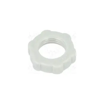 Matice Matice PG7 polystyrén Thk 5mm Klíč 19mm světle šedá