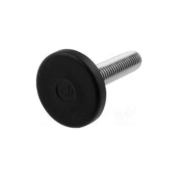 Nábytkové kování Nožka s trnem pevné Prům.zákl.desky 40mm M10 polyamid H 13mm