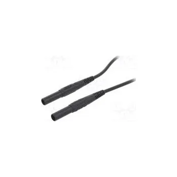 Příslušenství k měřicímu přístroji Měřicí šňůra 19A banánek 4 mm,z obou stran izolované černá