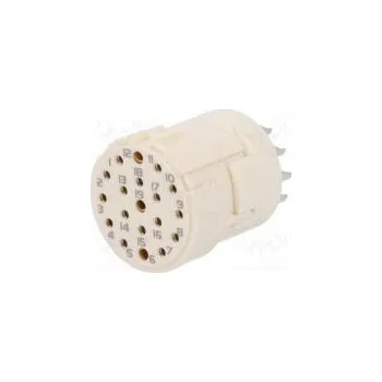 Elektrická zásuvka Konektor M23 PIN 19(3+16) zásuvka pájení 100V Ijmen 1 10A