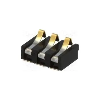 Elektrický konektor Konektor pro baterie póly 3 zlacený 2,5mm