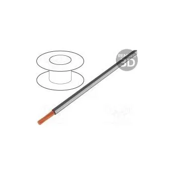 elektrický kabel Vodič LgY lanko Cu 2,5mm2 šedo-bílá PVC 300/500V 50m Třída 5