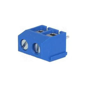 Svorkovnice do plošného spoje úhlové 90° 5mm póly 2 na PCB