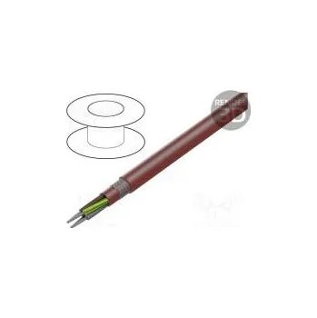 Elektroinstalační materiál Vodič SiHF-C-Si Cu lanko 4G4mm2 silikon hnědo-červená