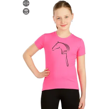 Dívčí tričko Triko dětské s krátkým rukávem J1360 LITEX Barva: růžová, Velikost: 140