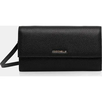 Peněženka Peněženka Coccinelle METALLIC SOFT dámská, černá barva, E2.MW5.18.27.01 99X, vel. ONE SIZE