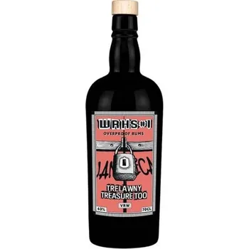 Rum Warehouse #1 Overproof White Rum Trelawny Treasure Too VRW červený 63,0% 0,7 l (holá láhev)