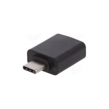 Elektrická zásuvka Adaptér USB 3.0,USB 3.1 USB A zásuvka, USB C vidlice černá