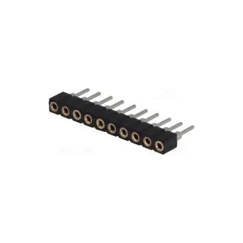 Elektroinstalační materiál Zásuvka kolíkové zásuvka PIN 10 přímý THT 1x10