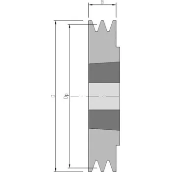 PHP 2 SPZ 150 TB - 2012 SKF Řemenice pro klínové řemeny