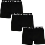 3PACK pánské boxerky Jack and Jones černé (12171944) L
