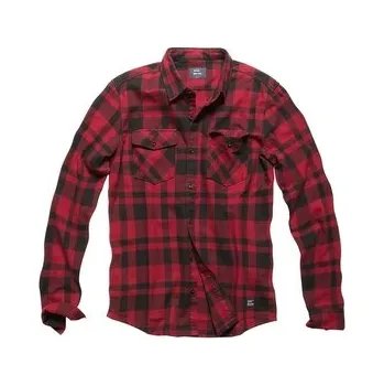 Pánská móda Košile Vintage Industries Austin - červená, XXL