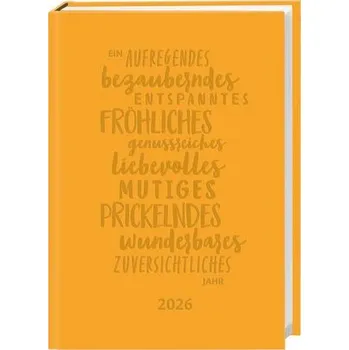 Kalenderbuch A6 gelb 2026