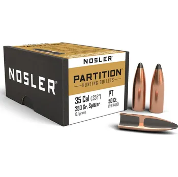 Příslušenství pro sportovní střelbu Střely Nosler Partition .35 cal, dia .358, 250grs