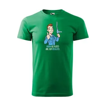 Pánská móda Tričko s potiskem pro instalatéra Hrdina bez pláště? Ano, jsem instalatér: zelené 4XL