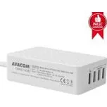 AVACOM FamilyHUB 4 portová síťová nabíječka s rychlonabíjením, quick charge, bílá