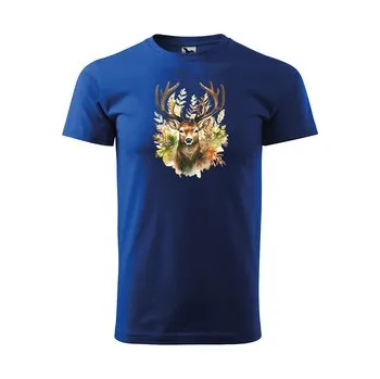Malovaný jelen: modré S