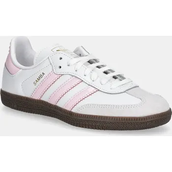 Chlapecké tenisky Dětské kožené tenisky adidas Originals SAMBA OG JQ2849 bílá 00X, EUR 32