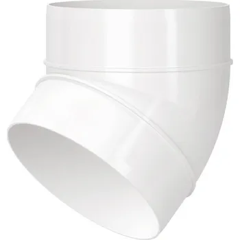 Vzduchotechnika Koleno 45° VENTS 121-45 - 100mm PVC 1009983