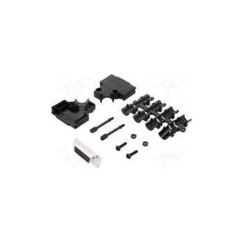 Elektrická zásuvka D-Sub PIN 15 zástrčka zásuvka lisované kontakty úhlové 45°