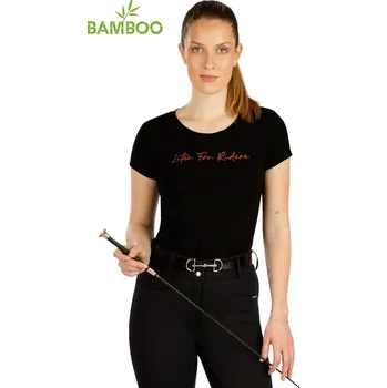 Triko dámské s krátkým rukávem J1388 LITEX Barva: černá, Velikost: S