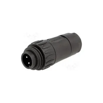 Elektrická zásuvka Konektor kulatý zástrčka PIN 4 vidlice šroubová svorka 400V