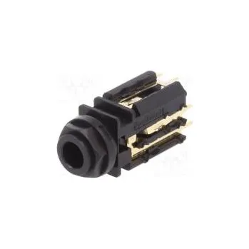 Elektrická zásuvka Zásuvka Jack 6,35mm zásuvka stereo přímý do panelu THT