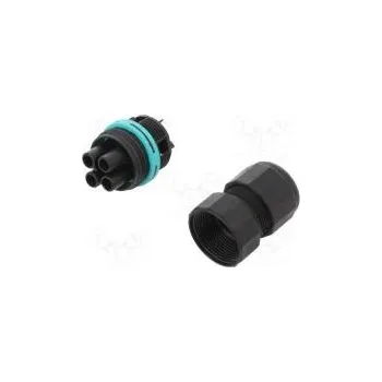 Elektrická zásuvka Konektor napájecí AC šroubová svorka zásuvka TH387 7÷12mm