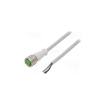 Prodlužovací kabel Připojovací kabel M12 PIN 4 přímý 3m zástrčka 250VAC PVC