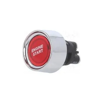 Switch Switch push-button Pos 2 SPST-NO 50A/12VDC red Illumin LED