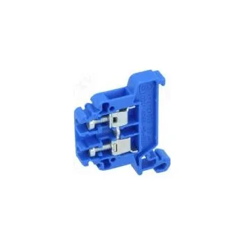 Svorka na lištu 0,5÷4mm2 póly 1 svorky 2 modrá Šíř 6,4mm