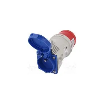 Konektor napájecí AC redukce vidlice/zásuvka 16A 400/230VAC