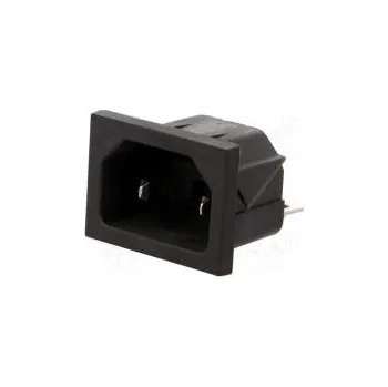 Elektrická zásuvka Konektor napájecí AC zásuvka vidlice 10A 250VAC IEC 60320