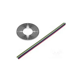 elektrický kabel Vodič plochý kabel licna Cu 6x0,124mm2 PVC 150V 50m