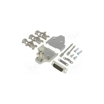 Elektrická zásuvka D-Sub PIN 15 zástrčka vidlice točené kontakty úhlový pájení