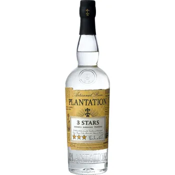 Rum Plantation White 3 stars 41,2% 1 l (holá láhev)
