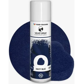 Potravinářské barvivo Food Colours sametový sprej Navy Blue (250 ml) V31b