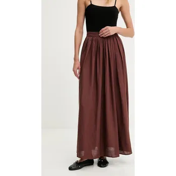 Dámská sukně Plátěná sukně Answear.LAB 3116.FLK hnědá 88X, vel. L