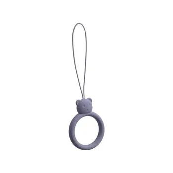 Šňůrka na mobil (silicone) Ring, barva modro-fialová