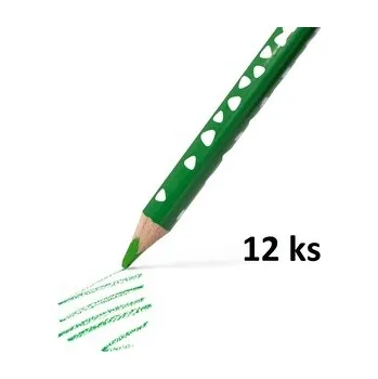 Pastelka RICO pastelka trojboká JUMBO, tuha průměr 5mm, 12 ks, zelená