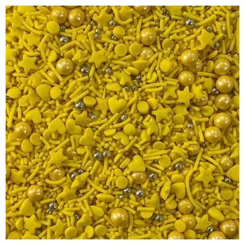 Přisada na vaření a pečení Cukrové zdobení zlaté pokušení 80g - I LOVE CAKES