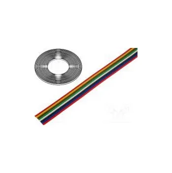 elektrický kabel Vodič plochý kabel licna Cu 8x0,35mm2 PVC 150V 50m