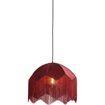 Vínové závěsné svítidlo s textilním stínidlem ø 40 cm Malacia – Light & Living ID_1721716