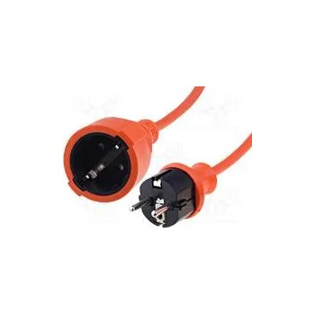 Prodlužovací kabel Prodlužovací síťový kabel Schuko Zásuvky 1 PVC oranžová 20m