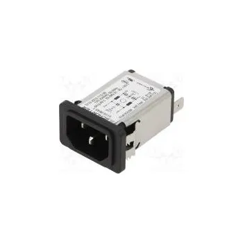 Elektrická zásuvka Konektor napájecí AC zásuvka vidlice 6A 250VAC IEC 60320