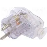 Konektor napájecí AC vidlice zástrčka 2P+PE 250VAC 16A PIN 3