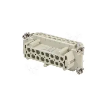 Elektrická zásuvka Konektor HDC kontaktní vložka zásuvka DE PIN 16 16+PE 16A